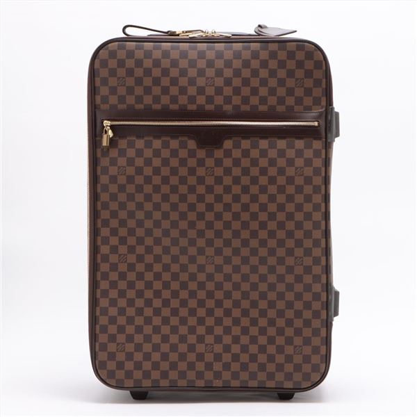 Louis Vuitton Brown Monogram Canvas Leather Pegase 70cm Rolling Luggage