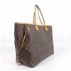 Image 2 : Louis Vuitton Brown Monogram Canvas Leather Neverfull GM Tote Bag