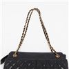Image 5 : Chanel Vintage Black Quilted Lambskin Leather CC Charm Large Tote Bag