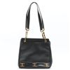 Image 1 : Chanel Vintage Black Caviar Leather Triple CC Logo Tote Bag