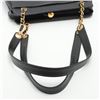 Image 5 : Chanel Vintage Black Caviar Leather Triple CC Logo Tote Bag