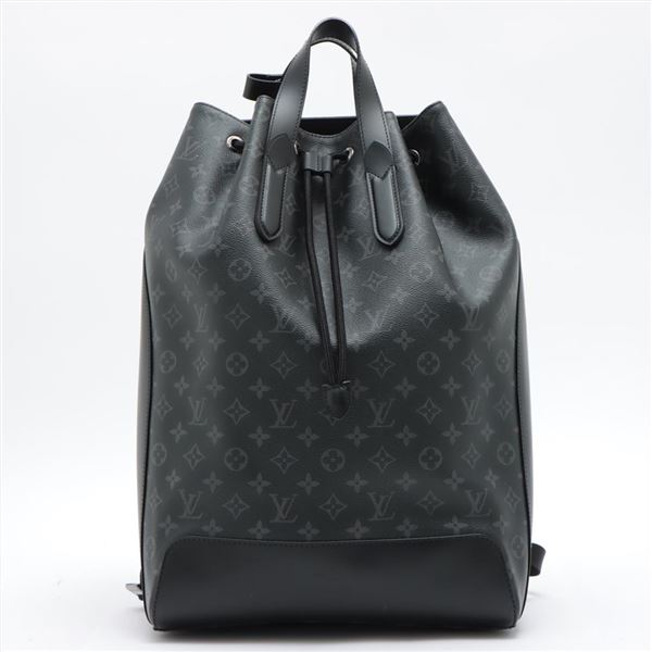 Louis Vuitton Black Gray Monogram Eclipse Canvas Leather Explorer Backpack