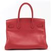 Image 2 : Hermes Rouge Swift Epsom Leather Birkin 30cm Tressage Handbag PHW