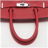 Image 5 : Hermes Rouge Swift Epsom Leather Birkin 30cm Tressage Handbag PHW