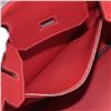 Image 9 : Hermes Rouge Swift Epsom Leather Birkin 30cm Tressage Handbag PHW