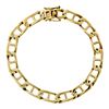 Image 1 : Vintage 14k Yellow Gold 8.4mm Large Gucci Link Chain Bracelet