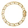 Image 2 : Vintage 14k Yellow Gold 8.4mm Large Gucci Link Chain Bracelet