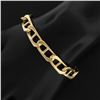 Image 6 : Vintage 14k Yellow Gold 8.4mm Large Gucci Link Chain Bracelet