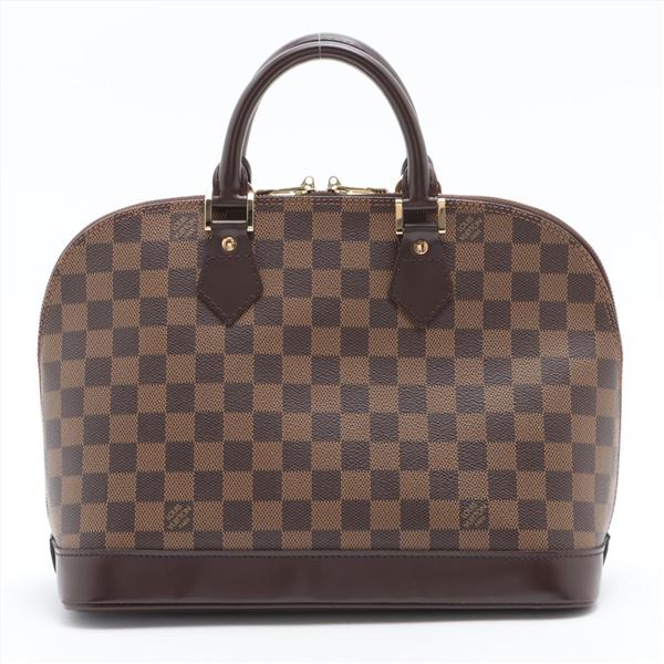 Louis Vuitton Damier Ebene Canvas Leather Alma PM Bag