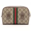 Image 9 : Gucci Brown GG Supreme Canvas Leather Ophidia Mini Belt Bag