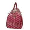 Image 2 : Goyard Red Goyardine Canvas Leather Croisiere 35cm Duffle Bag