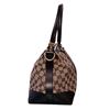 Image 3 : Gucci Vintage Beige Black GG Canvas Leather Web Rania Top Handle Bag