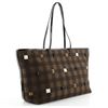 Image 1 : Fendi Brown Printed Canvas Studded Roll Medium Tote Bag