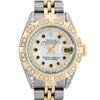 Image 1 : Rolex Ladies 26 Yellow Gold And Stainless Steel MOP Sapphire Lugs Datejust
