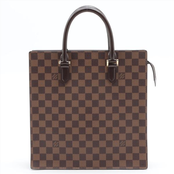 Louis Vuitton Damier Ebene Canvas Leather Venice PM Tote Bag