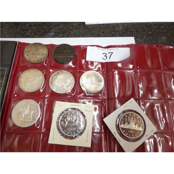 Vintage Canadian  $1.00 Dollar Coins