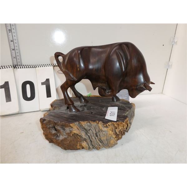 Wooden Statue of Bull