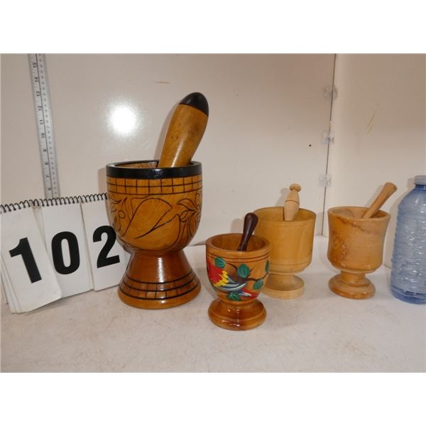 Misc Wooden Mortar & Pestle