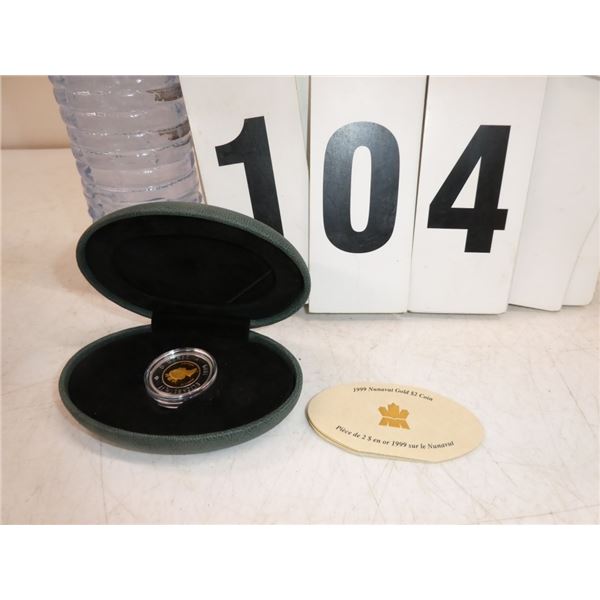 1999 Nunavut Gold $2.- Coin