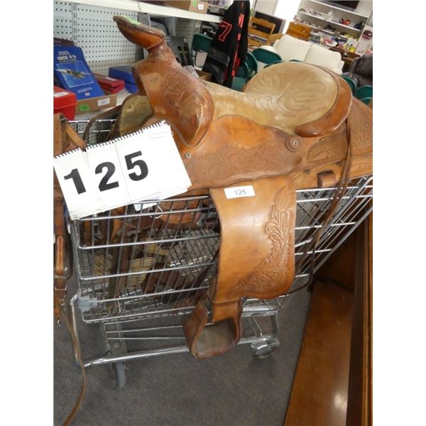 F. Eamor Roping Saddle 15" Padded Seat