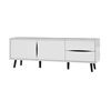 Image 1 : MIA WHITE TV STAND (OPEN BOX, STORE RETURN)