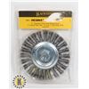 Image 1 : BRAND NEW BLACKSTONE 6" TWIST KNOT WHEEL BRUSH