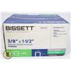 Image 1 : BISSETT 3/8"x1-1/2" MEDIUM CROWN M- SERIES STAPLES