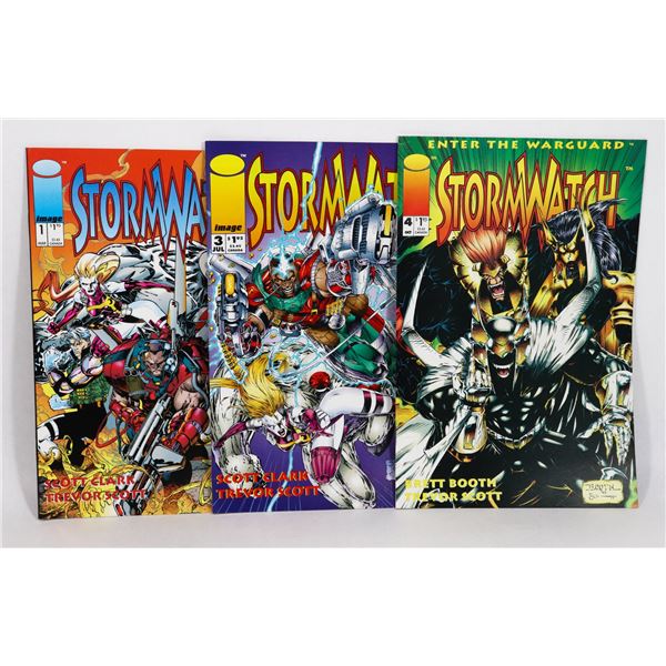 STORMWATCH #1, 3, 4