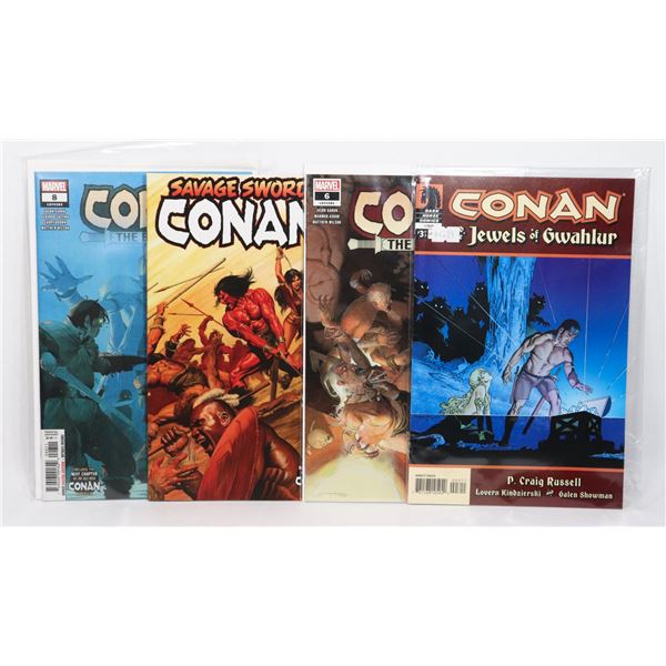 LOT OF 4 CONAN COMICS