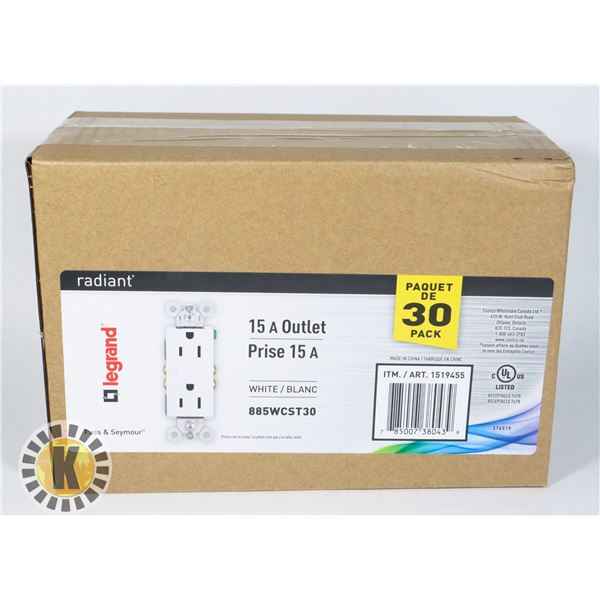 15A OUTLET 30PK