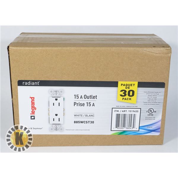 15A OUTLET 30PK