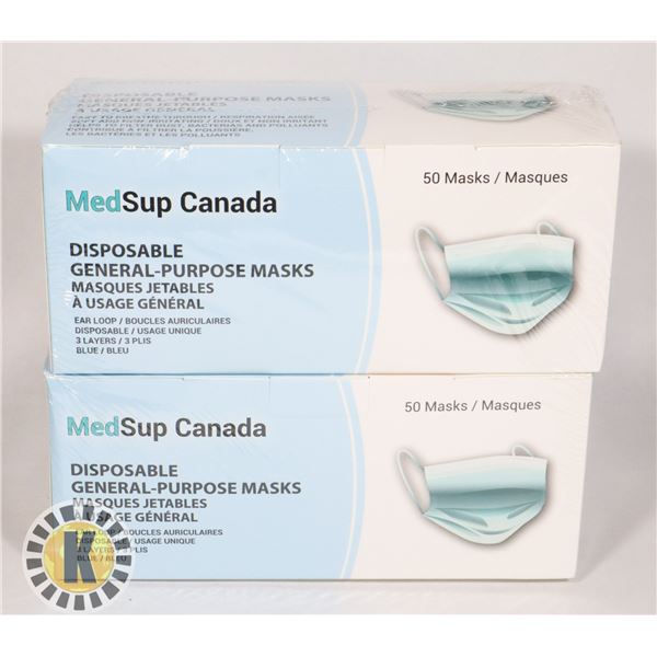 MEDSUP CANADA MASKS 50PK X2