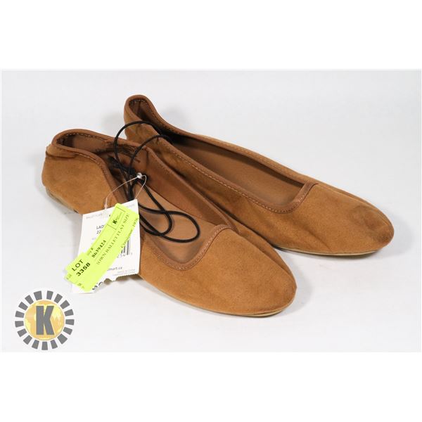 WOMENS BROWN BALLET FLAT SIZE 7