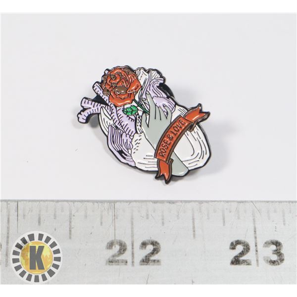 NEW ART IN THE HEART LAPEL PIN