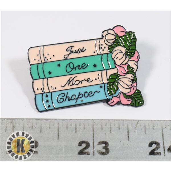 NEW  JUST ONE MORE CHAPTER  LAPEL PIN