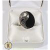 Image 1 : WOMENS SILVER YING YANG RING (SIZE 6)