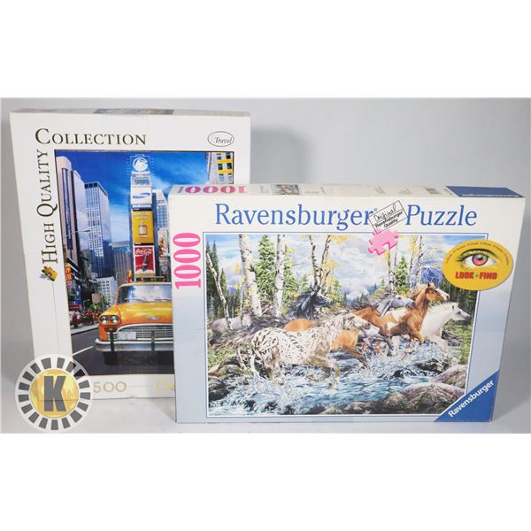 LOT OF TWO PUZZLES (NOT NEW)