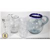 Image 1 : FLAT OF GLASS WARE INCLUDE. TWO WATER PITCHERS