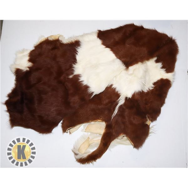 COW HYDE THROW RUG