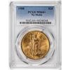 Image 1 : 1908 No Motto $20 St Gaudens Double Eagle Gold Coin PCGS MS64+