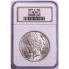 Image 1 : 1927-D $1 Peace Silver Dollar Coin NGC MS63