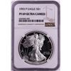 Image 1 : 1993-P $1 Proof American Silver Eagle Coin NGC PF69 Ultra Cameo