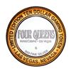 Image 2 : .999 Silver Four Queens Casino Hotel Las Vegas $10 Limited Edition Gaming Token