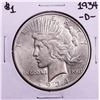 Image 1 : 1934-D $1 Peace Silver Dollar Coin