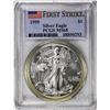 Image 1 : 1999 $1 American Silver Eagle Coin PCGS MS68 First Strike
