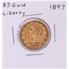 Image 1 : 1897 $5 Liberty Head Half Eagle Gold Coin