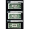 Image 2 : Lot of (3) 1935D/E/H $1 Silver Certificate Notes PMG Choice Uncirculated 64