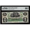 Image 1 : 1872 $5 State of South Carolina Obsolete Note PMG Gem Uncirculated 66EPQ