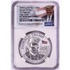 Image 1 : 2020 Cameroon 1000 Francs High Relief Donald Trump Silver Coin NGC PF70 Ultra Cameo