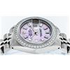 Image 9 : Rolex Ladies Stainless Steel MOP Diamond Oyster Perpetual Datejust Wristwatch